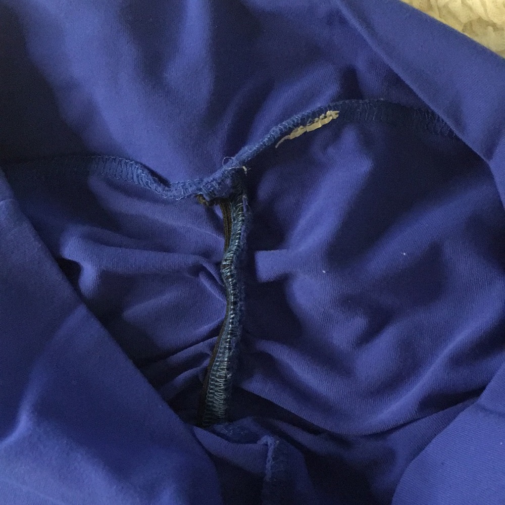 Royal Blue Ruched Bum Shorts - Picture 4 of 6